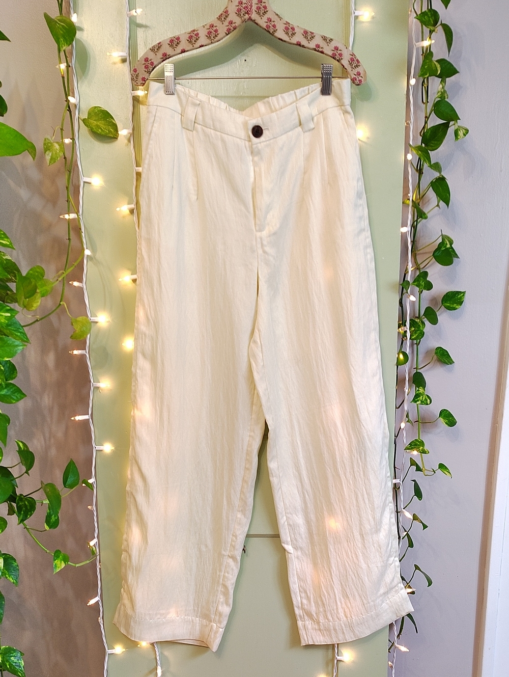 Women's A New Day Buttery Cream Wide leg Trouser Slack 8